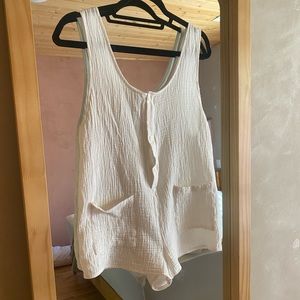 White Linen Jumpsuit